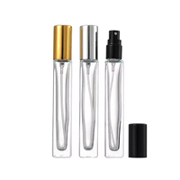 Flacon de parfum carré en gros, flacon de voyage 10 ml, échantillon de parfum en spray, flacon en verre