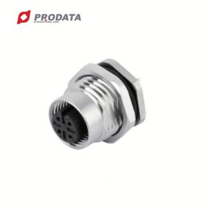 ขั้วต่ออุปกรณ์กันน้ำ PRODATA M12 แบบตัวเมีย สำหรับเชื่อมต่อสาย PCB แบบ Dip-Solder สำหรับใช้งานในรถยนต์ - Product Image 5