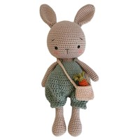 Muñecos de Peluche Amigurumi Tejidos a Mano al por Mayor, Juguetes de Conejitos de Algodón para Niños para Dormir