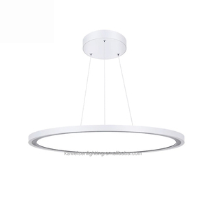 Cadre en aluminium blanc Panneau <span class=keywords><strong>led</strong></span> double face 48w Suspension intelligente haut et bas Panneau de <span class=keywords><strong>plafond</strong></span> rond 24 "Panneau plat à <span class=keywords><strong>LED</strong></span> - Product Image 1