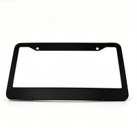 Support de plaque d'immatriculation décoratif en plastique à fond large 31*16cm avec 2 petits trous, norme américaine, vente en gros