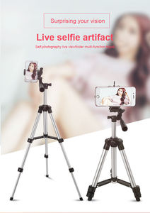 HOT Sale 3110 Lightweight Sliver Tripod With 65Cm With Phone Holder, Ring Light And Smart Phone,Selfie The Photos - Product Image 2