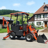 Chargeuse-pelleteuse diesel chinoise JX Yanmar 4 roues Euro 5/Moteur EPA Pompe hydraulique et boîte de vitesses ENERPAC Garantie 1 an Petite mini