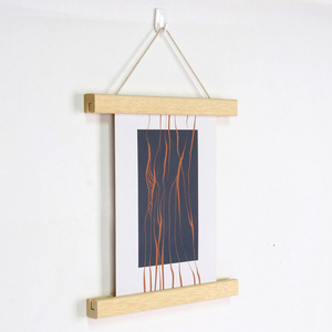 8 inç katı ahşap Marupa ahşap manyetik vida Poster çerçevesi askı sanat tuval asılı duvar dekor için - Product Image 3