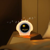 Expressions personnalisées Horloges pour chambre d'enfant Soleil Lune Rise Réveil pour enfants Veilleuse pour enfants avec réveil