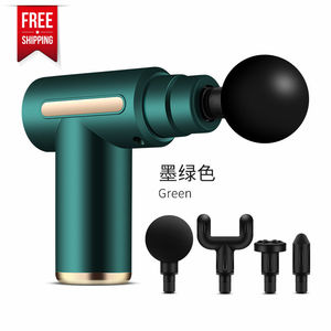 ปืนนวดขนาดเล็กแบบ USB พร้อมหัวนวด 4 แบบ มอเตอร์ไร้แปรงถ่าน ชาร์จซ้ำได้ - การสั่นสะเทือนเนื้อเยื่อชั้นลึกสำหรับบรรเทาอาการปวดกล้ามเนื้อคอและร่างกาย - Product Image 6