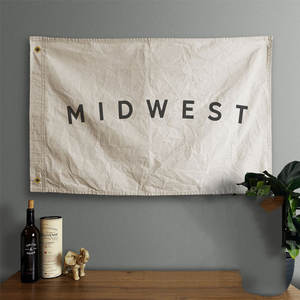 إعلان عالي الجودة من الشركة المصنعة في الصين ، لافتة علم قماشية مربعة مخصصة مع جروميت - Product Image 2