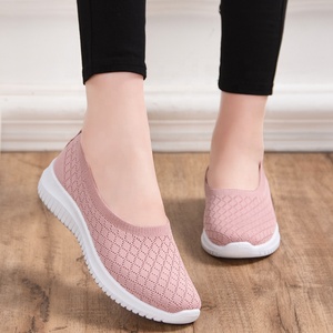 Slip en malla zapatillas de deporte casuales barco pisos mocasines de las mujeres Zapatos baratos a granel para zapatos de mujer - Product Image 6