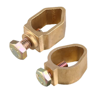 Pince de terre en laiton pour câble de protection contre la foudre, connecteur de câble de terre pour système de mise à la terre