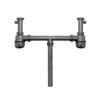 Siphon de bassin à double siphon pour évier de cuisine Drain pour évier de cuisine