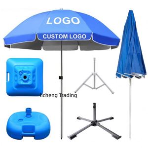 Parasol de plage personnalisé avec logo, publicitaire, imprimé, imperméable, protection UV, vente en gros - Product Image 2