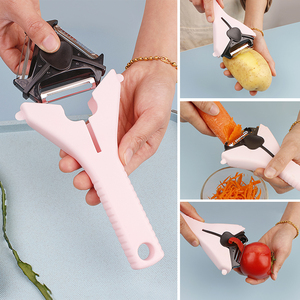 Utensilios para Frutas y Verduras, Pelador de Patatas Multifuncional en Forma de Y de Acero Inoxidable - Product Image 5