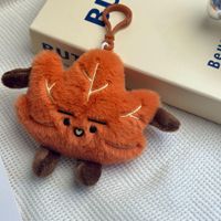Pendentif porte-clés en peluche feuille d'érable rouge personnalisé, jouet en coton PP doux de 11-30 cm, cadeau unisexe transfrontalier