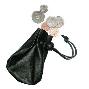 Monedero de cuero auténtico, billetera para monedas de diseño simple, novedad - Product Image 1