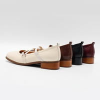 Chaussures Mary Jane vintage pour femmes à brides croisées, talons bas, légères, respirantes, confortables, 3 cm, tendance printemps-été-automne