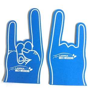 Factory Bulk Wholesale Low Price Customized Shape EVA Foam Hand Foam Finger for Promotional