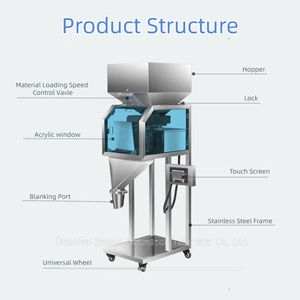 Machine de remplissage de granulés 100g à pesage unique pour fèves de mungo et châtaignes, avec vis doseuses, <span class=keywords><strong>prix</strong></span> usine - Product Image 3