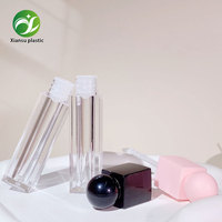 Usine nouveau carré de haute qualité 6ml clair vide brillant à lèvres bouteille grande baguette lèvre Tubes d'huile conteneur d'emballage