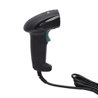 Lecteur de codes-barres laser filaire USB, lecteur de codes 1D portable pour les points de vente, l'entrepôt et la logistique