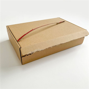 40x30x10cm phẳng cứng nhắc hộp lụa in logo trắng bao bì máy bay lớn vận chuyển hộp với niêm phong băng và kéo Dải có thể tái chế - Product Image 5