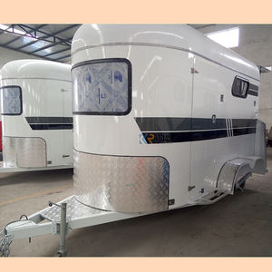 Remorque à chargement direct standard australien, prix d'usine, pour 2 chevaux avec espace de vie, chariot de transport pour chevaux - Product Image 5