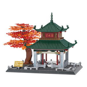 Wange 5230 Trung Quốc Truyền Thống Kiến Trúc Đài Loan Ting Pavilion Mô Hình Xây Dựng Khối Thiết Lập Phong Cách Đồ Chơi Cho Sáng Tạo Chơi - Product Image 1