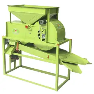 Electric Grain Thrower Screening Machine Small Grain Winnowing/Winnower Machine Wind Sheller Selection Blown Shell Separator