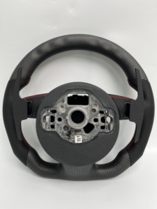 Accessoires de voiture personnalisés Volant noir brillant pour <span class=keywords><strong>Audi</strong></span> A6 A7 A8 S6 S7 S8 C8 2018 2019 2020 2021 2022 <span class=keywords><strong>2023</strong></span> - Product Image 6