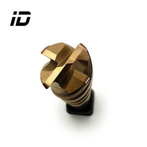 Wholesale OEM/ODM 4 Flutes Tungsten Carbide Endmill Corner Radius Unequal Spiral Unbalanced 45 Helix HRC55 AlTin Coated - Product Image 4