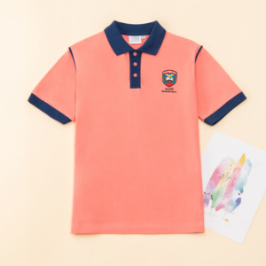 Uniforme scolaire design unisexe enfants enfants adolescents personnalisé 100 coton polo t-shirt pour collège lycée - Product Image 1