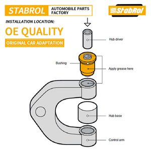 Bujes de brazo de control de piezas de automóvil de alta calidad para Toyota, Isuzu , Nissan, <span class=keywords><strong>Chevrolet</strong></span>, Ford , Mitsubishi, Chrysler, Dodge - Product Image 3
