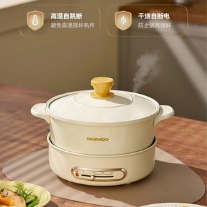 Daewoo <b>Electric</b> Hot Pot 2.5L Multi Functional Mini Cooker For 1-4 People Family Meals - Product Image 4