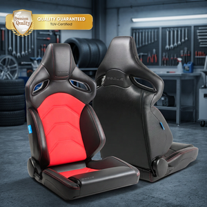 Siège de voiture sport en cuir PU UNIQ de luxe personnalisé OEM avec design inclinable de course et performance longue durée - Product Image 1