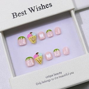 <span class=keywords><strong>Uñas</strong></span> Postizas Hechas a Mano de 10 Piezas con Logotipo Personalizado para Niños, Diseño 3D de Alta Calidad <span class=keywords><strong>Estilo</strong></span> Salón, Modelo de <span class=keywords><strong>Uñas</strong></span> Artificiales - Product Image 1