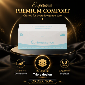 Tampons démaquillants carrés en <span class=keywords><strong>coton</strong></span> triple couche 7,5 x 7,5 cm, double face, sans peluches, dégraissés, en boîte, vente en gros - Product Image 6
