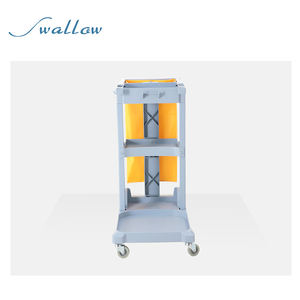 Carro <span class=keywords><strong>de</strong></span> Limpieza Resistente para Conserje, Material Plástico para Uso en Hoteles y Hospitales - Product Image 3