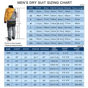 Traje Seco Completo para Hombre, para Rescate en Aguas Rápidas, SUP, Remo, Canotaje, Rafting, <span class=keywords><strong>Kayak</strong></span>, Pesca en Agua Fría, Traje de Supervivencia - Product Image 2