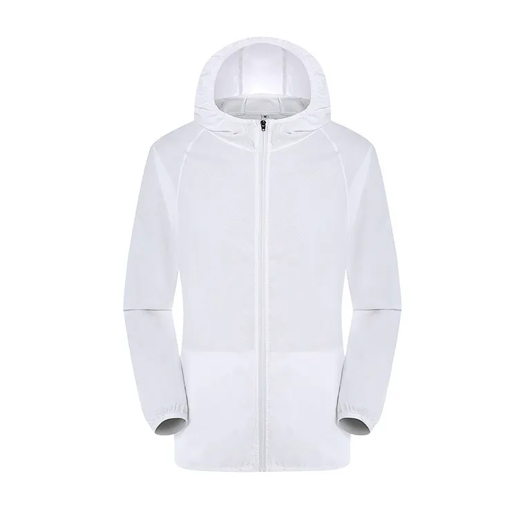 Katlanabilir hızlı kuru açık kamp ceketler yaz rüzgarlık su geçirmez Hoodie ceket