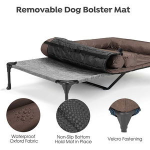 Surewalhome Verhoogde Hondenbed Met Afneembare <span class=keywords><strong>Bolster</strong></span>, Verhoogde Hondenbank Voor 2 Honden Van De Grond Verhoogde Tweepersoonsbedden - Product Image 5