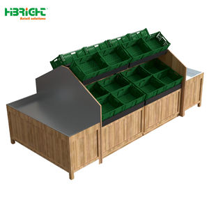 Étagère de présentation de fruits et légumes de style moderne Highbright, personnalisable pour supermarché et épicerie - Product Image 1