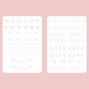 Tatuaje Pmu Práctica Piel Ceja Labios Maquillaje permanente Nano Brow Strokes 1,5 Mm Hoja de silicona Microblading Latex Pad - Product Image 3