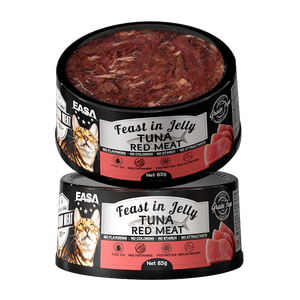 Comida Húmeda Premium para Gatos, Atún Rojo en Gelatina, Alto en Proteínas y Bajo en Grasas, 85g, Premios para Mascotas - Product Image 1