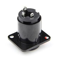 Prise jack mono verrouillable 1/4 pouce OEM, montage sur panneau, avec loquet rouge à dégagement rapide pour table de mixage, amplificateur, boîtier, boîte de jonction DIY, fourniture d'usine