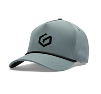 Casquettes 7 panneaux vierges de haute qualité avec logo personnalisé, imperméables, avec points laser