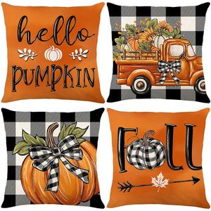 2025 New Autumn <b>Halloween</b> Pumpkin Cover Polyester Home Decoration <b>Cushion</b> Lumbar Pillow - Product Image 5