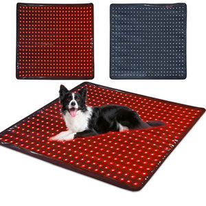 480 LEDs Tapis chauffant infrarouge à 3 puces 60x60cm DC24V Couverture de thérapie pour animaux de compagnie à lumière rouge et proche infrarouge pour chien chat - Product Image 1