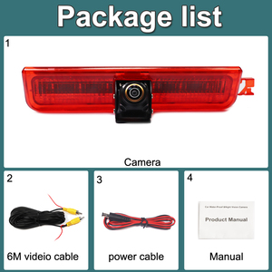 AHD 1080P 170 °   เลนส์ฟิชอาย LED ไฟเบรกรถยนต์กล้องมองหลังสำหรับโฟล์คสวาเก้น วีดับบลิว แคดดี้ พาแนล ไลฟ์ 2003-2019 - Product Image 6