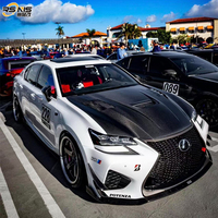Capot moteur en fibre de carbone véritable pour Lexus GS 2012-2014 GS250 GS350 GS450h, capot ventilé, léger, amélioration de performance, pièces de kit carrosserie