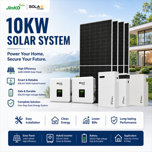 Système complet de stockage d'énergie solaire domestique 10 kW, onduleur hybride <span class=keywords><strong>Solax</strong></span>, panneau Jinko, batterie lithium LiFePO4 haute tension - Product Image 3