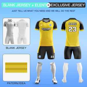 Bán Buôn 100% Polyester Giá Rẻ Áo Bóng Đá Bộ Dụng Cụ Tùy Chỉnh Người Đàn Ông Thân Thiện Với Môi Jacquard Vải Thoáng Khí Bóng Đá Đồng Phục Thiết Lập X5532 - Product Image 2